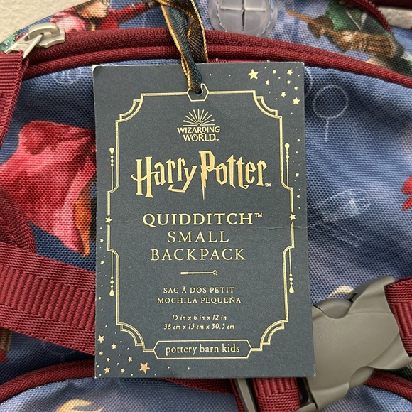 NWT Harry Potter Quidditch x Pottery Barn Kids Small Backpack - Picture 2 of 12